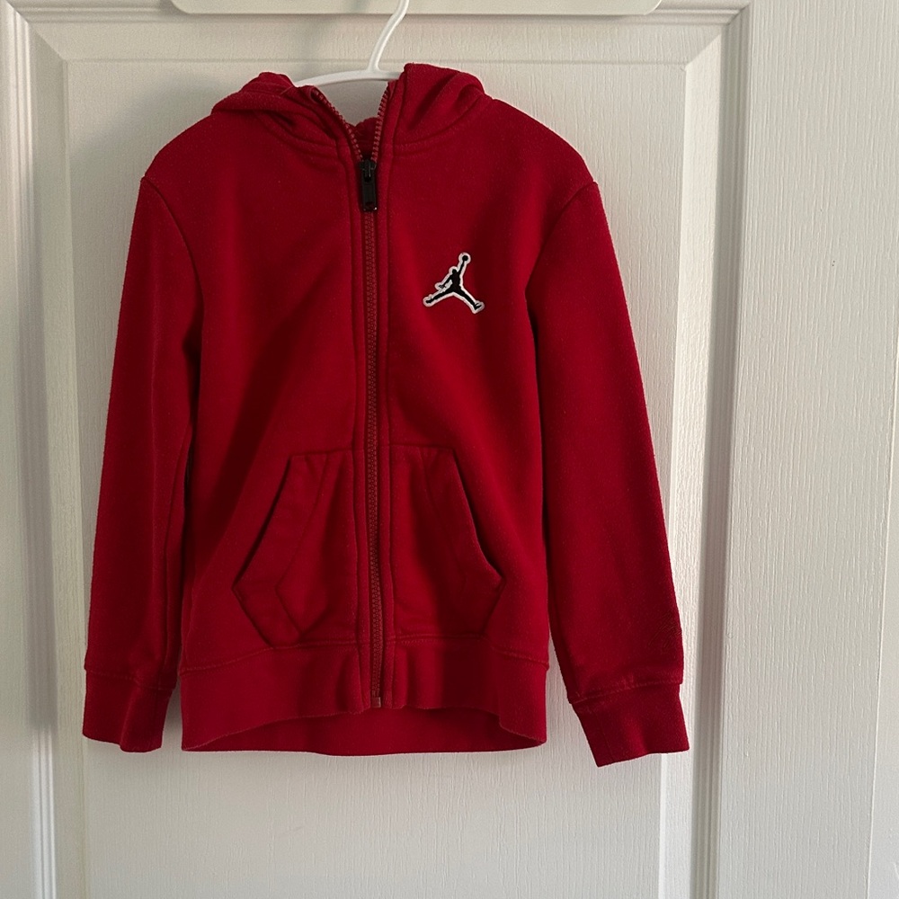 Jordan Red Kids Hoodie with Logo